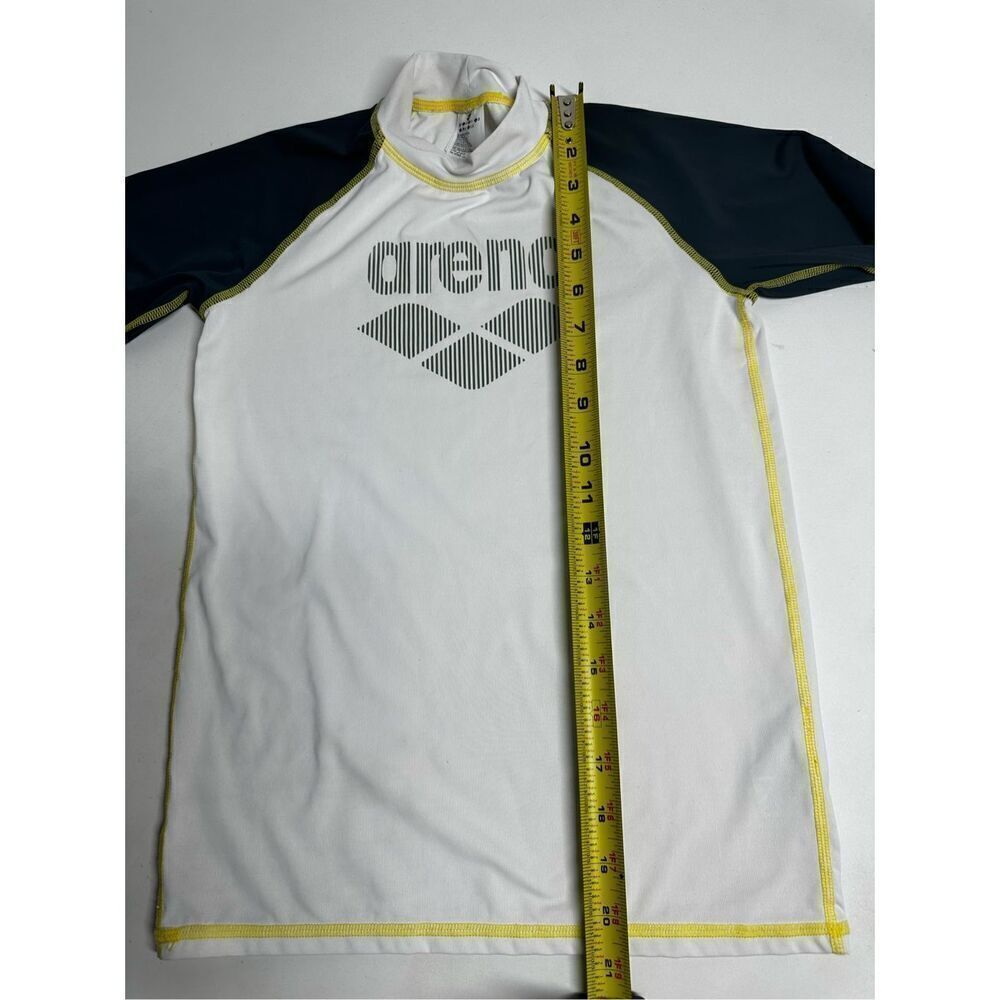 Arena BOYS LONG SLEEVE RASH GUARD UPF 40+ White Gray Size 28 UV protection - Picture 6 of 10